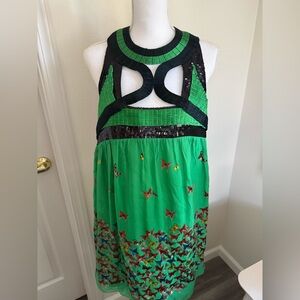 Silk/rayon Butterfly dress millennial max studio sz 4